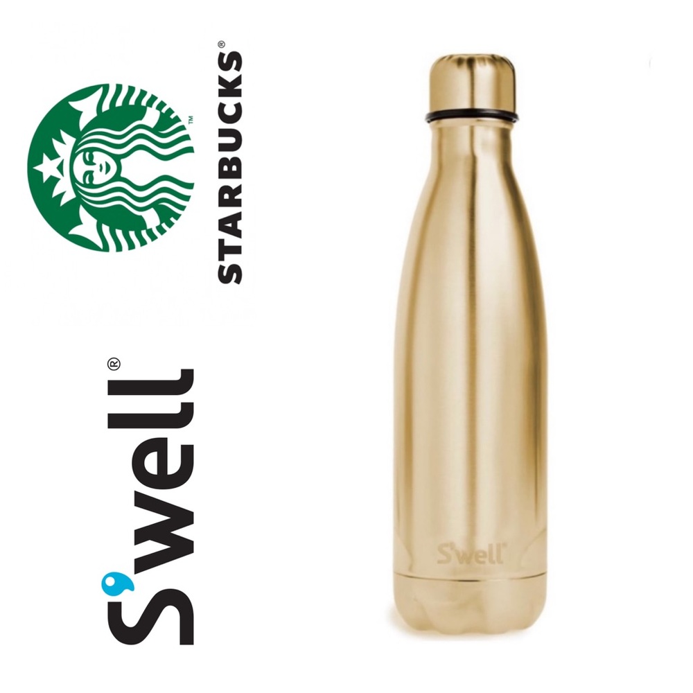 Starbucks Gold S'well Water Bottle - Ltd Edition